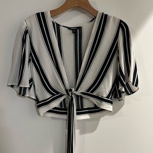 Express front tie blouse
